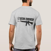 Gewehr-Inhaber - Tatsachen-Karo T-Shirt (Rückseite)