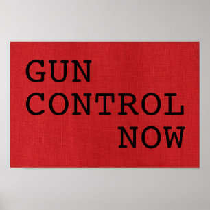 Gewehr-Kontrolle jetzt auf rotem Poster