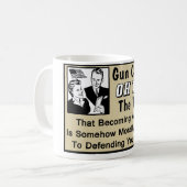 Gewehr-Kontrolle? Theorie eines Opfers! Kaffeetasse (Vorderseite Links)
