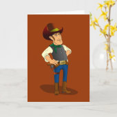 Gewehr-Kontrollen-Debatte, Cowboy-Gruß-Karte Karte (Gelbe Blume)