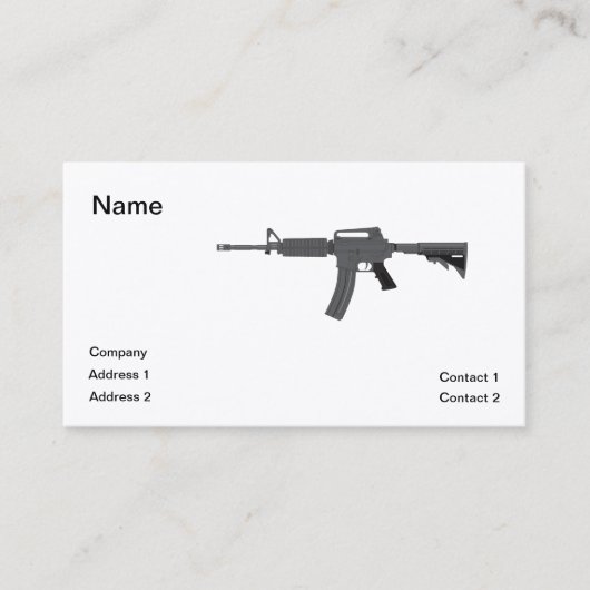 Gewehr M-4 Visitenkarte (Vorderseite)