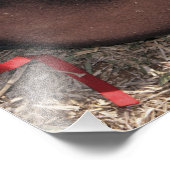 Gewehr, militärische Abdeckung und Kantine Fotodruck (Ecke)