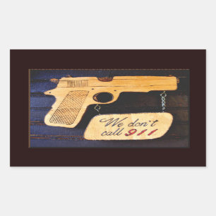 Gewehr Rechteckiger Aufkleber