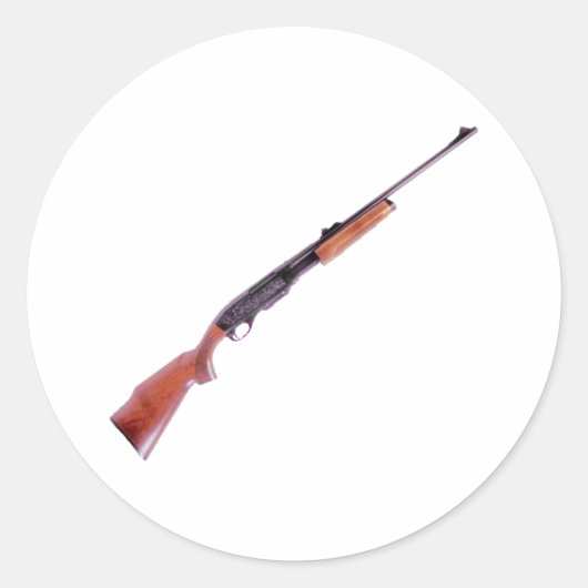 Gewehr rifle runder aufkleber (Vorderseite)