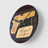 Gewehr Runde Wanduhr (Winkel)