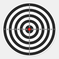 Gewehr-Schießstand-Stieraugen-Zielsymbol