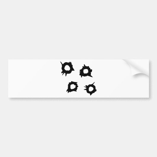 Gewehr-Schuss Autoaufkleber (Vorne)