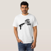 Gewehr-Shirt - Weiß T-Shirt (Vorne ganz)