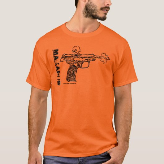 Gewehr-T - Shirt der grafischen Kunst (Vorderseite)