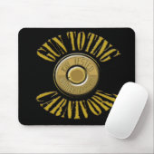 Gewehr-Toting Tier-Muschel-Gehäuse Mousepad (Mit Mouse)