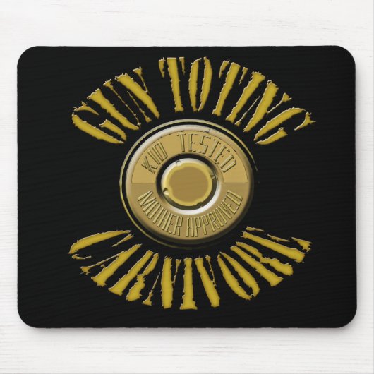 Gewehr-Toting Tier-Muschel-Gehäuse Mousepad (Vorne)