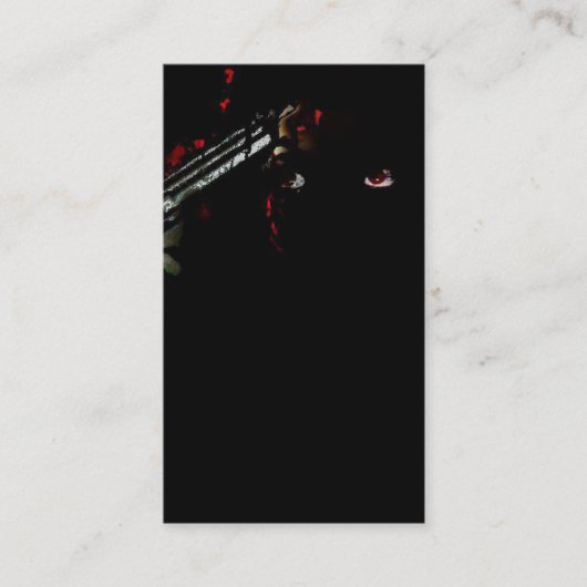 Gewehr zu Ihrem Kopf Visitenkarte (Vorderseite)