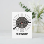 Gewehrbohrlöcher über Ziel Postkarte (Stehend Vorderseite)