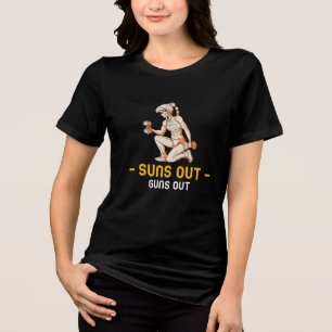 Gewehre abziehen Tri-Blend shirt