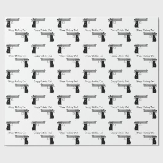 Gewehre Geschenkpapier (Flach)