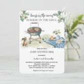 Gewehre in den Ofenburgern am Grill Einladung (Stehend Vorderseite)