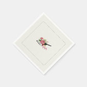 Gewehre oder Rose Gender Reveal Napkin Serviette (Ecke)