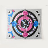 Gewehre oder Rose Gender Reveal Shoot your Shot Wandteppich (Vorderseite (Horizontal))