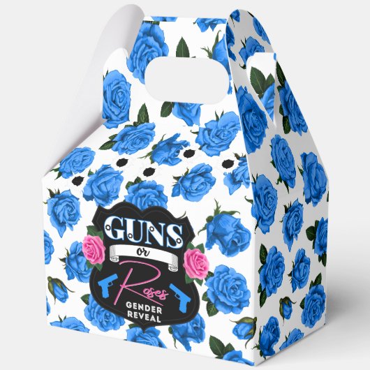 Gewehre oder Rose Geschlecht zeigen rosa/blaue Bab Geschenkschachtel (Vorderseite)