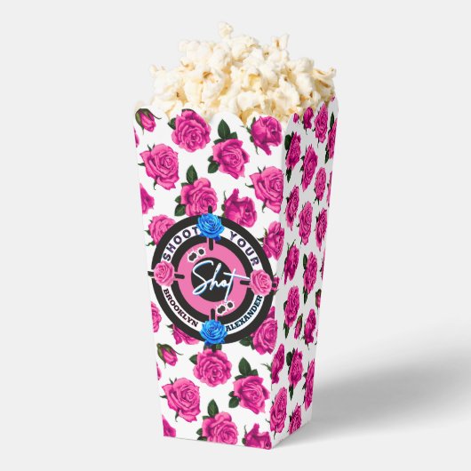 Gewehre oder Rose Geschlecht zeigen rosa/blaue Bab Geschenkschachtel (Geplatzt)