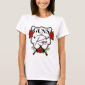 Gewehre oder Rose Geschlechtsspezifische Mami-Rose T-Shirt (Vorderseite)