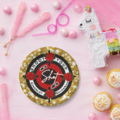 Gewehre oder Rose schießen die Aufdeckung des Wurz Pappteller (Party)