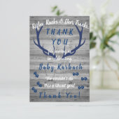 Gewehre, Racks und Hirschspuren Danke Karte (Stehend Vorderseite)