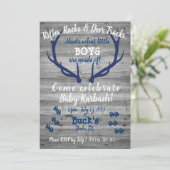 Gewehre, Racks und Hirschspuren Einladung (Stehend Vorderseite)