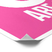 Gewehre sind das beste Freund-Poster eines Mädchen Poster (Ecke)