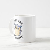 Gewehre sind Schüssel Ich brauche einen lustigen T Kaffeetasse (Vorderseite Links)