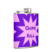 Gewehre töten Lila und rosa Flasche Flachmann (Rechts)