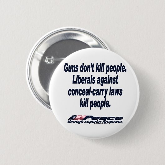 Gewehre töten nicht Leute-Knopf Button (Vorne & Hinten)