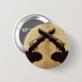 Gewehre und Rosen Button (Vorne & Hinten)