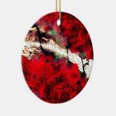 Gewehre und Rosen Keramikornament (Rechts)