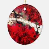 Gewehre und Rosen Keramikornament (Links)