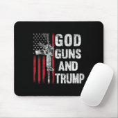 Gewehre und Trump 2. Änderungsflagge Ar15 American Mousepad (Mit Mouse)