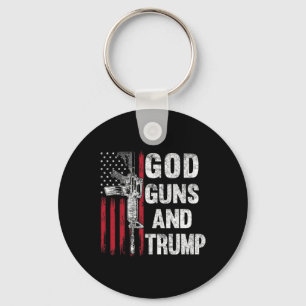 Gewehre und Trump 2. Änderungsflagge Ar15 American Schlüsselanhänger