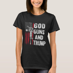 Gewehre und Trump 2. Änderungsflagge Ar15 American T-Shirt