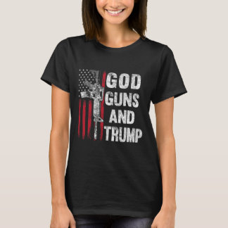 Gewehre und Trump 2. Änderungsflagge Ar15 American T-Shirt