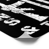 Gewehre und Trump 2. Änderungsflagge Ar15 (zurück) Poster (Ecke)