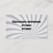 Gewehrhändler-Visitenkarte Visitenkarte (Rückseite)