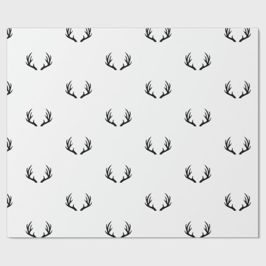 Geweih-Packpapier Geschenkpapier (Flach)