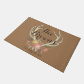 Geweih-Tür-Matte Fußmatte (Schrägansicht)