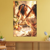 Geweihte Einsamkeit: Heilige Stille mit Gott Leinwanddruck (Insitu (Wohnzimmer))