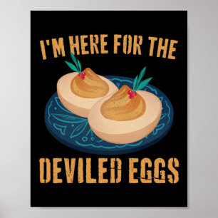 Geweihter Ei Funny Erntedank Food Pilgrim Costum Poster