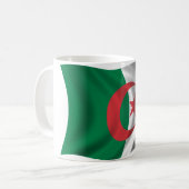 Gewellte Algerien-Flagge Kaffeetasse (Vorderseite Links)