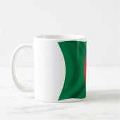 Gewellte Algerien-Flagge Kaffeetasse (Links)