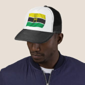 Gewellte Ashanti Flagge Truckerkappe (Beispiel)