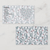 GEWELLTE DIABETES-BÄNDER VISITENKARTE (Vorne/Hinten)