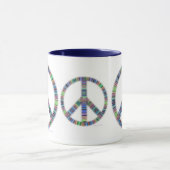 Gewellte Friedenstrio-Tasse Tasse (Zentrum)